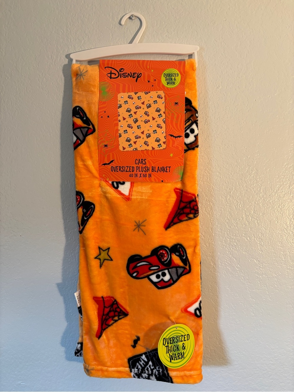 Disney Pixar Lightning McQueen Mater Halloween Blanket